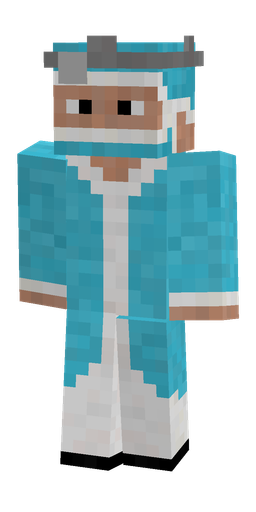 Blue skin: body, front render