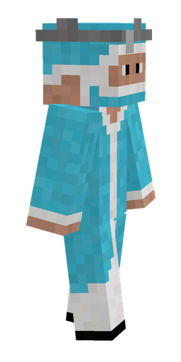 Blue skin: body, right side render