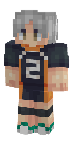 Blue skin: body, front render