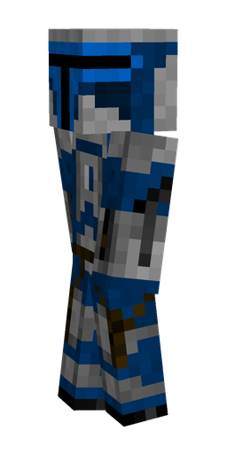 Black skin: body, left side render