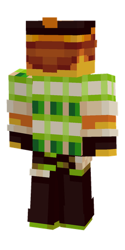 Black skin: body, back render
