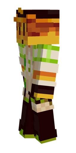 Black skin: body, left side render