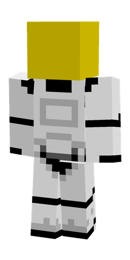 Black skin: body, back render