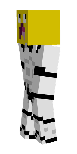 Black skin: body, left side render