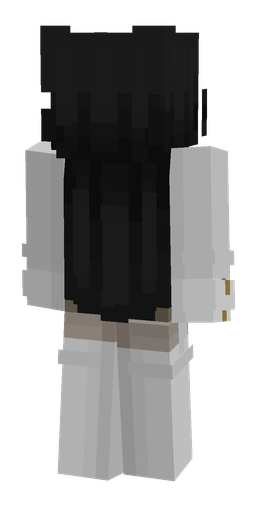 Black skin: body, back render