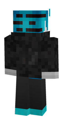 Black skin: body, back render