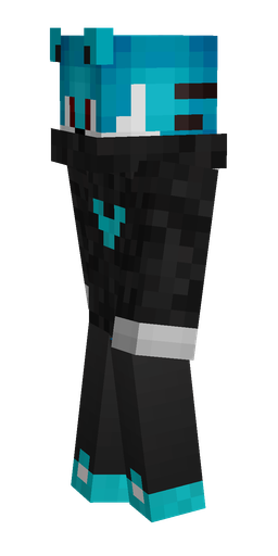 Black skin: body, left side render