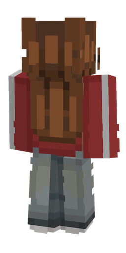 Brown skin: body, back render