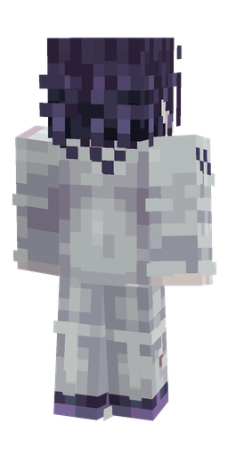 Blue skin: body, back render