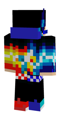 Black skin: body, back render
