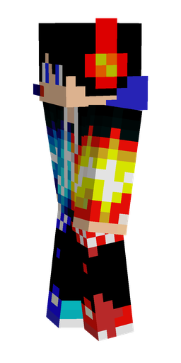 Black skin: body, left side render