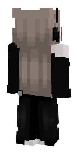 Black skin: body, back render