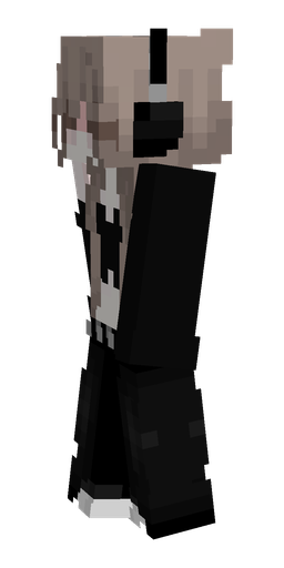 Black skin: body, left side render
