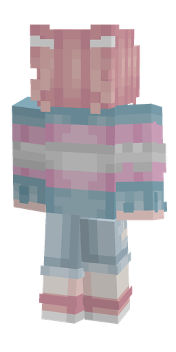 Blue skin: body, back render