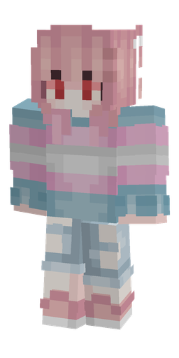 Blue skin: body, front render