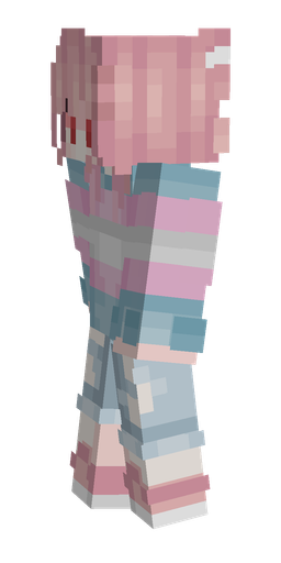 Blue skin: body, left side render