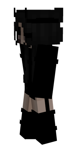 Black skin: body, left side render