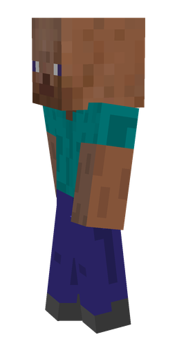 Blue skin: body, left side render