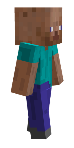 Blue skin: body, right side render