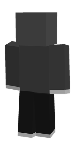 Black skin: body, back render