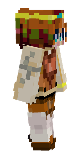 Brown skin: body, right side render