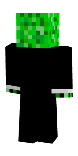 Black skin: body, back render
