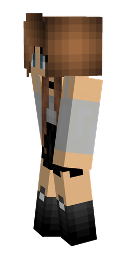Black skin: body, left side render