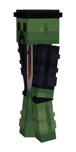 Black skin: body, left side render
