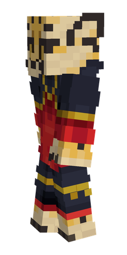 Blue skin: body, left side render