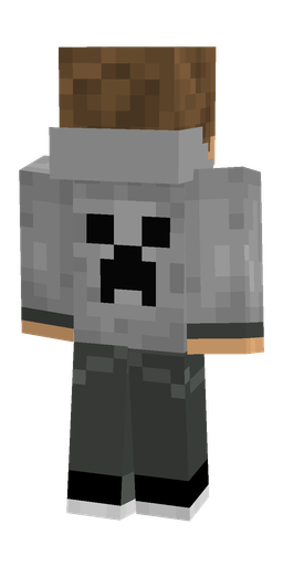Black skin: body, back render