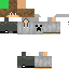 Black skin: raw texture render