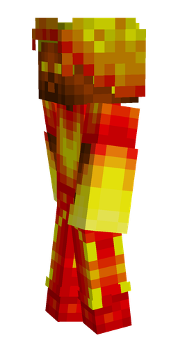 Brown skin: body, left side render