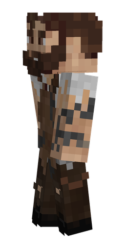 Brown skin: body, left side render