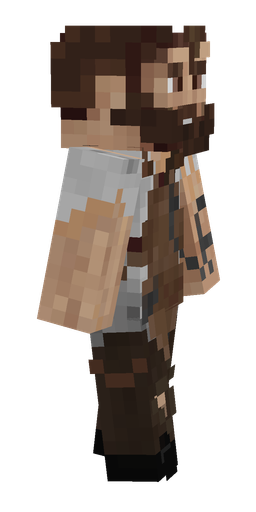 Brown skin: body, right side render