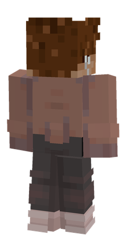 Black skin: body, back render