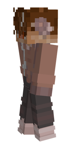 Black skin: body, left side render
