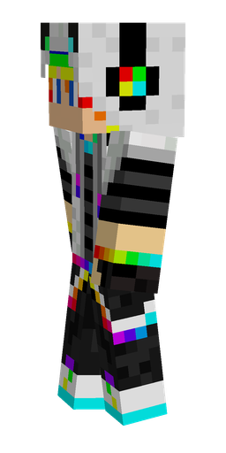 Black skin: body, left side render
