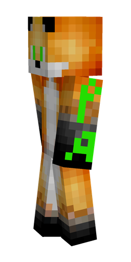Black skin: body, left side render