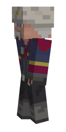 Black skin: body, left side render