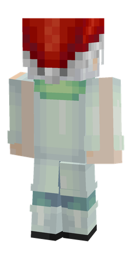 Blue skin: body, back render