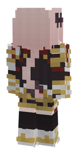 Black skin: body, back render