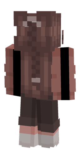 Black skin: body, back render