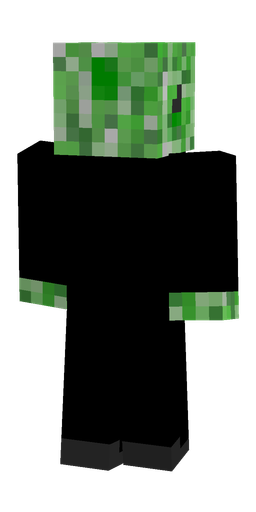 Black skin: body, back render