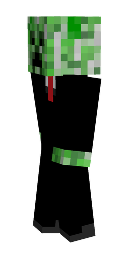Black skin: body, left side render