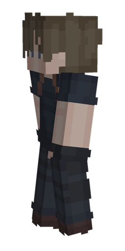 Black skin: body, left side render