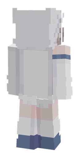 Blue skin: body, back render
