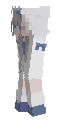 Blue skin: body, left side render