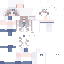 Blue skin: raw texture render