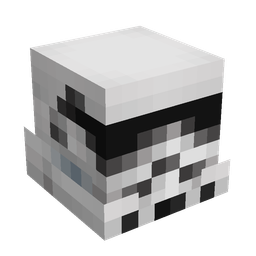 Black skin: head render
