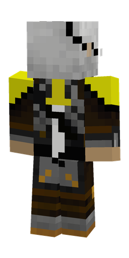 Black skin: body, back render